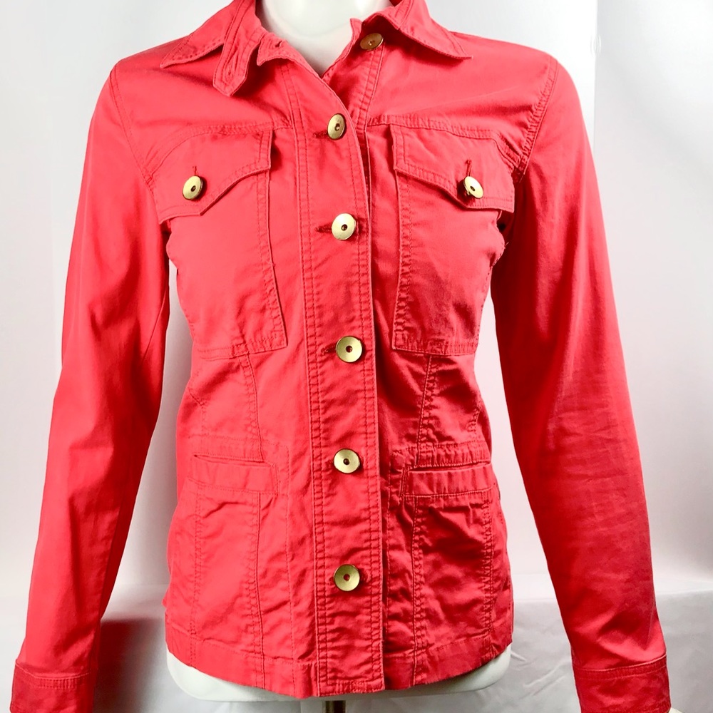 CABI Lightweight Tapered Ruffle Jacket, Size XS, EUC
